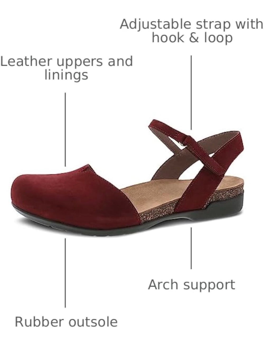Dansko Rowan Sandal in Cinnabar - Picture 8 of 8